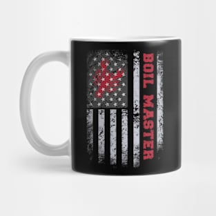 Boil Master Crawfish American Flag Mug